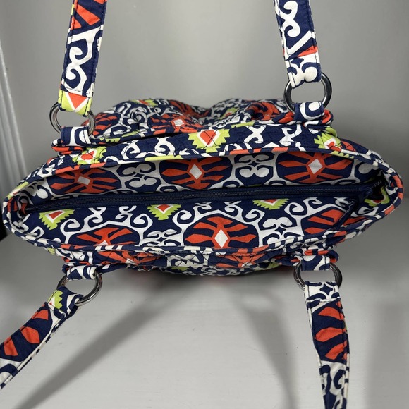 EUC Vera Bradley Sun Valley Glenna Large Double Shoulder Strap Satchel Daily Bag - Picture 4 of 8